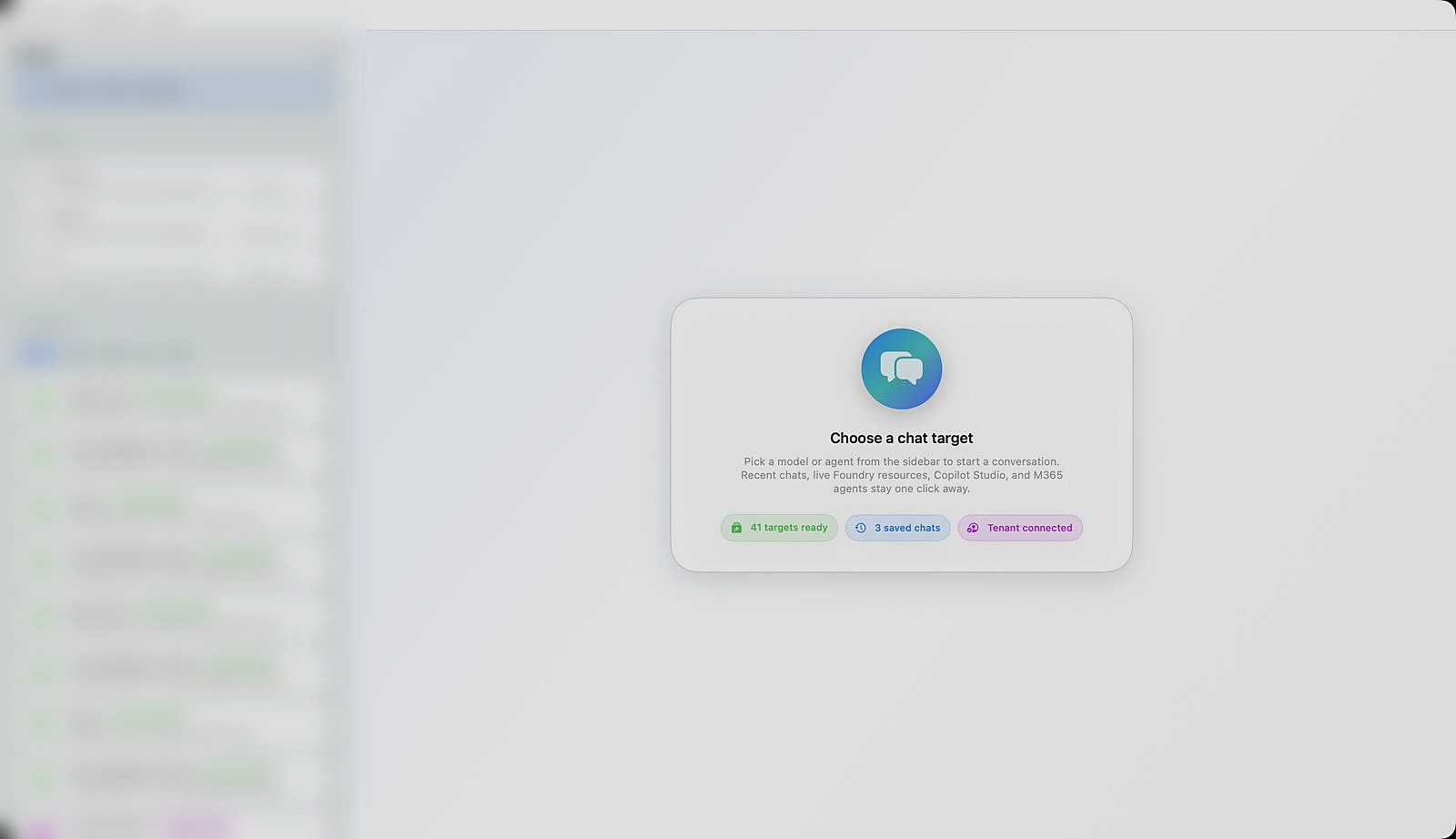 The Orqentis pop-out chat window for deployment and agent interactions